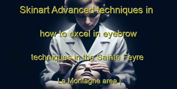 Skinart Advanced techniques in how to excel in eyebrow techniques in the Sainte Feyre La Montagne area | EyebrowTraining | EyebrowClasses | SkinartTraining-France